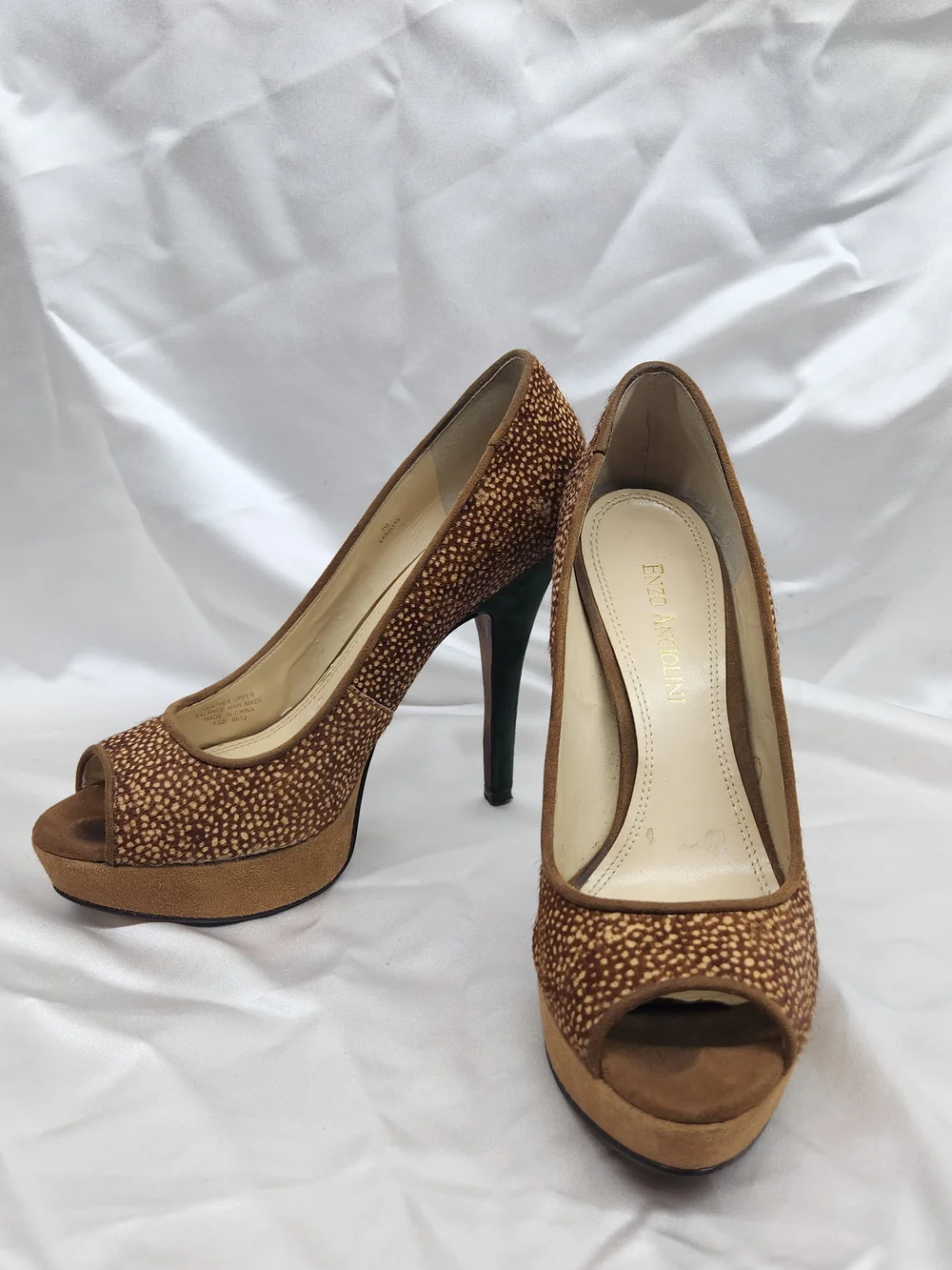 Enzo Angiolini pebbled suede